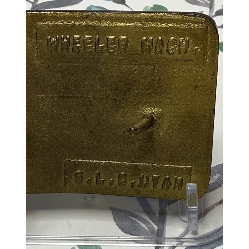 Vintage CAT Diesel Power Belt Buckle‎ Clark Schwertfager Wheeler Mach